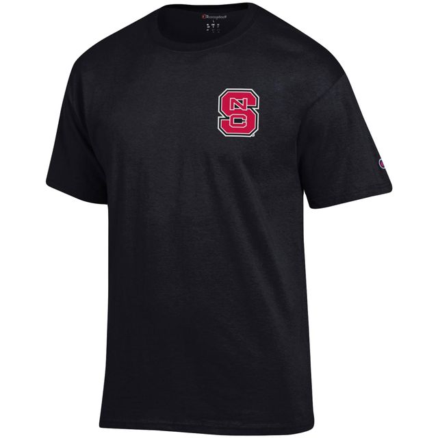 Men's Champion Black Louisville Cardinals Stack 2-Hit T-Shirt