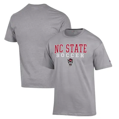 NC State Wolfpack Champion Soccer Stack Logo T-Shirt