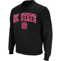 Men's Colosseum NC State Wolfpack Arch & Logo Crew Neck Sweatshirt