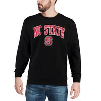 Men's Colosseum NC State Wolfpack Arch & Logo Crew Neck Sweatshirt