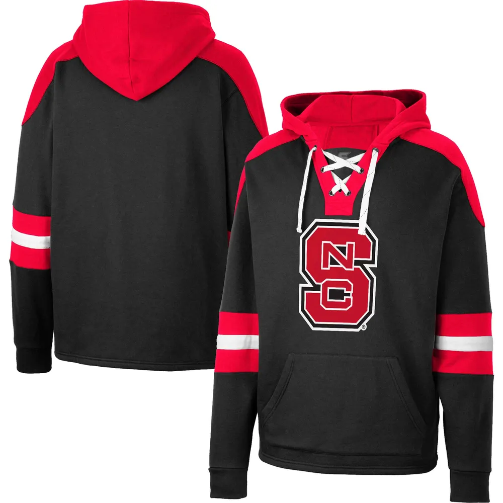 Sweat à capuche lacets Colosseum NC State Wolfpack 4.0 noir pour homme