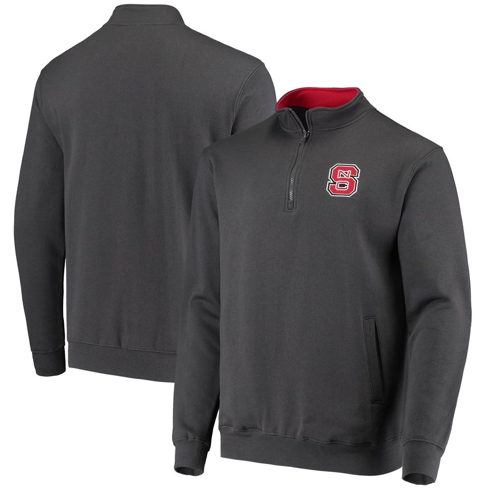 Men's Colosseum Charcoal NC State Wolfpack Tortugas Logo Quarter-Zip Jacket