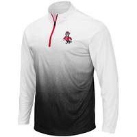 Men's Colosseum Gray NC State Wolfpack Magic Team Logo Quarter-Zip Jacket