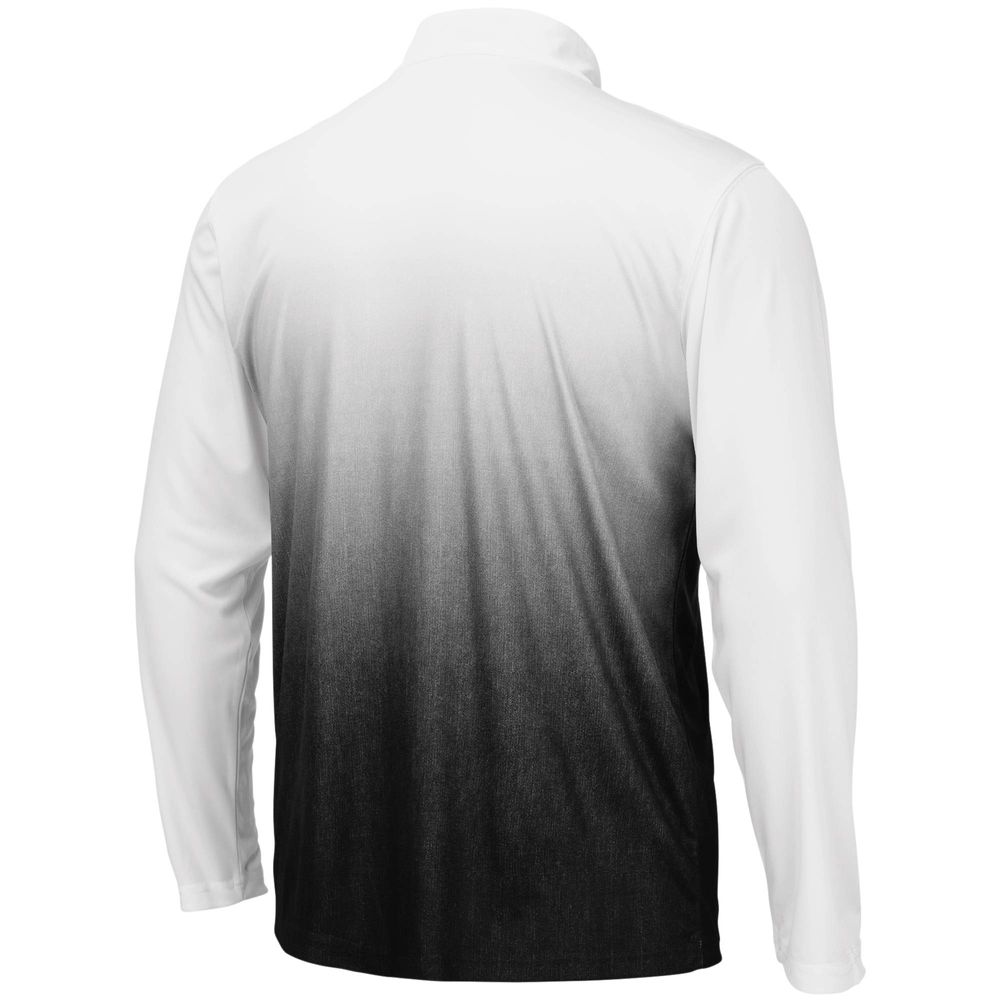 Men's Colosseum Gray NC State Wolfpack Magic Team Logo Quarter-Zip Jacket
