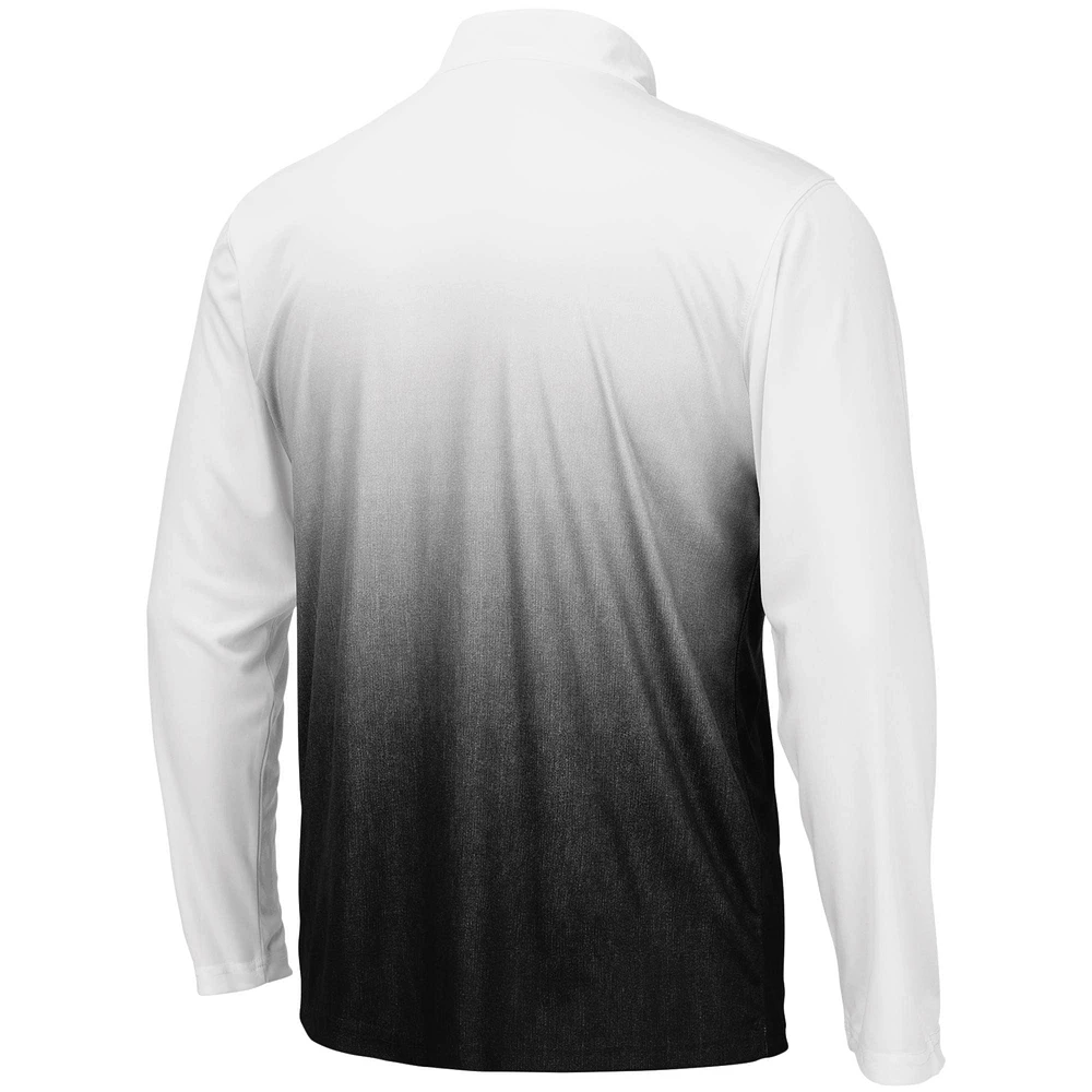 Men's Colosseum Gray NC State Wolfpack Magic Team Logo Quarter-Zip Jacket