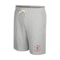 Men's Colosseum Heather Gray NC State Wolfpack Love To Hear This Terry Shorts