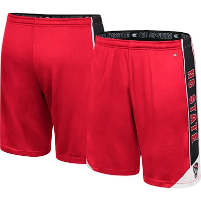 Short Colosseum NC State Wolfpack Haller pour homme rouge