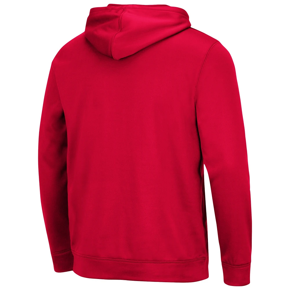 Sweat à capuche Colosseum Red NC State Wolfpack Lantern pour homme