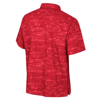 Chemise boutonnée Colosseum Red NC State Wolfpack Ozark pour hommes