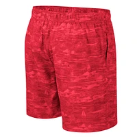 Men's Colosseum Red NC State Wolfpack Ozark Swim Shorts