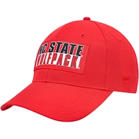 Casquette Colosseum Red NC State Wolfpack Positraction Snapback pour homme