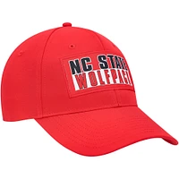 Casquette Colosseum Red NC State Wolfpack Positraction Snapback pour homme