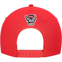 Casquette Colosseum Red NC State Wolfpack Positraction Snapback pour homme