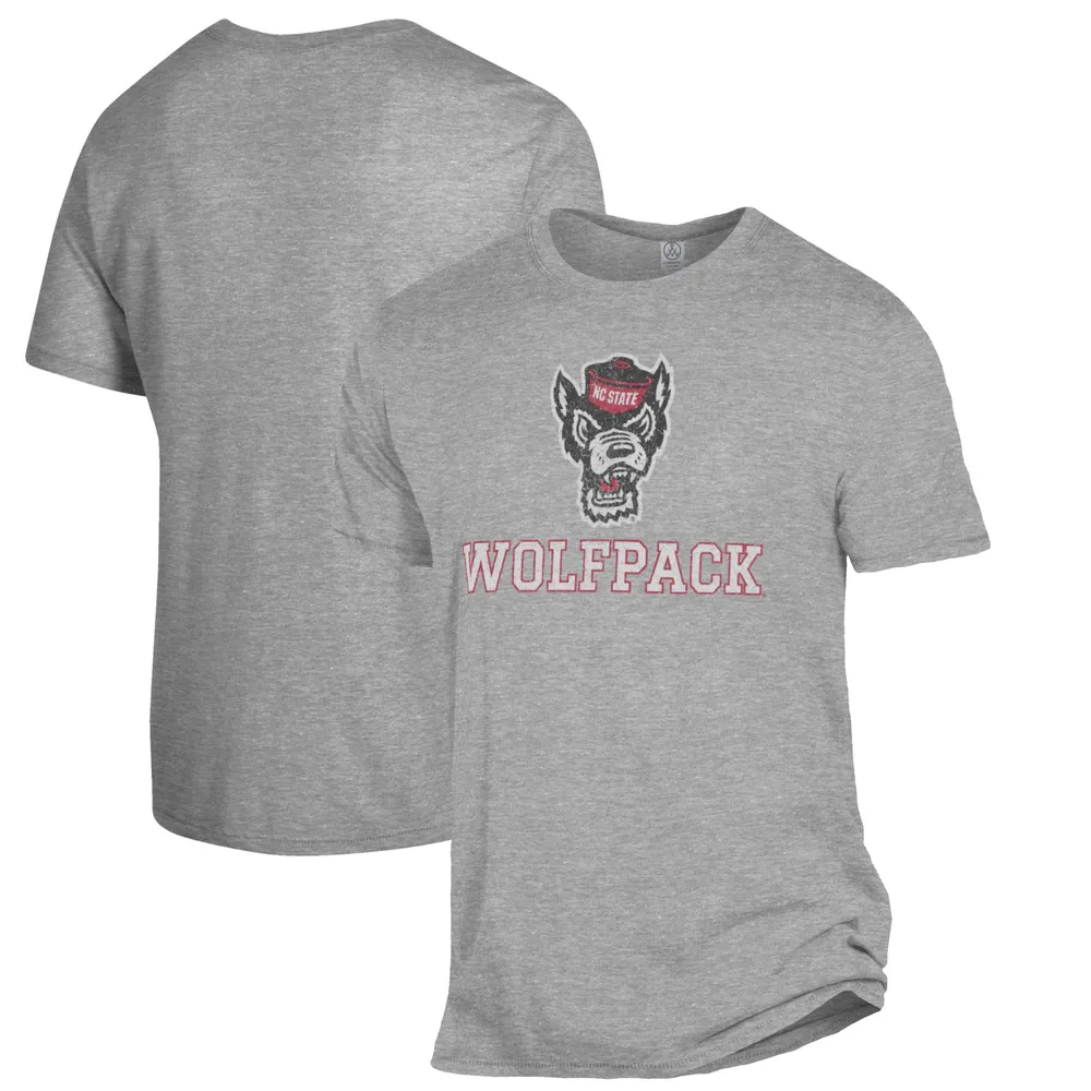 Men's Original Retro Brand Heathered Gray NC State Wolfpack