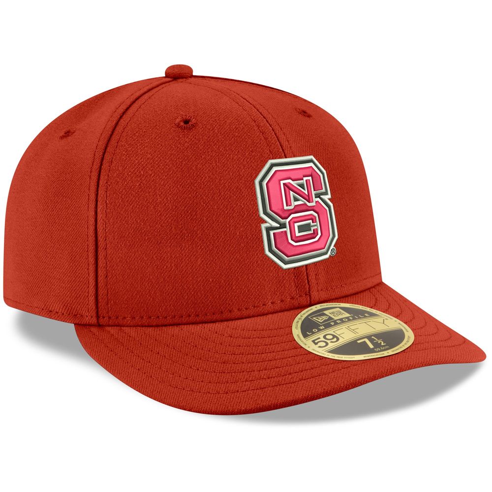 Men's New Era Red NC State Wolfpack Basic Low Profile 59FIFTY Fitted Hat