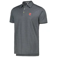 Men's Peter Millar Gray NC State Wolfpack Crafty Performance Jersey Polo