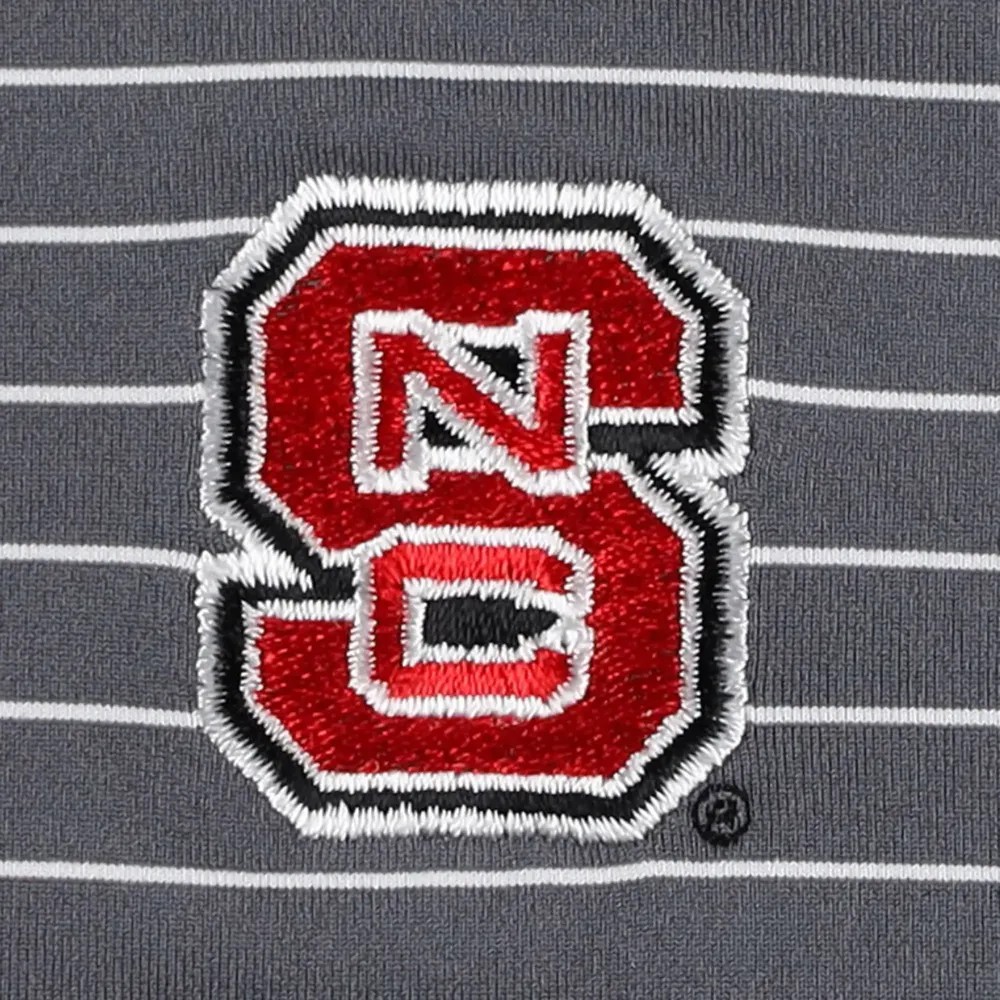 Polo en jersey Peter Millar NC State Wolfpack Crafty Performance gris pour homme