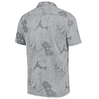 Polo Tommy Bahama gris NC State Wolfpack Miramar Blooms pour hommes