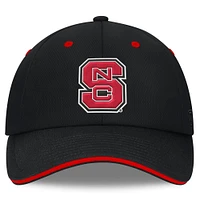 Men's Top of the World Black NC State Wolfpack Release Adjustable Hat