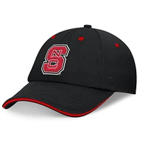 Men's Top of the World Black NC State Wolfpack Release Adjustable Hat