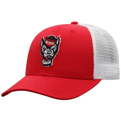 NC State Wolfpack Top of the World Trucker Snapback Hat - Red/White