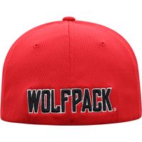 Men's Top of the World Red NC State Wolfpack Reflex Logo Flex Hat