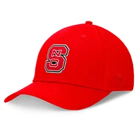 Men's Top of the World Red NC State Wolfpack Spacer Flex Hat