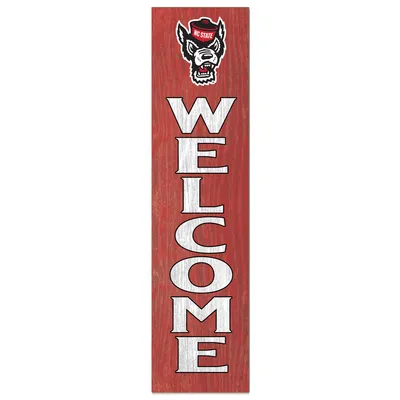 NC State Wolfpack 12'' x 48'' Welcome Outdoor Leaner