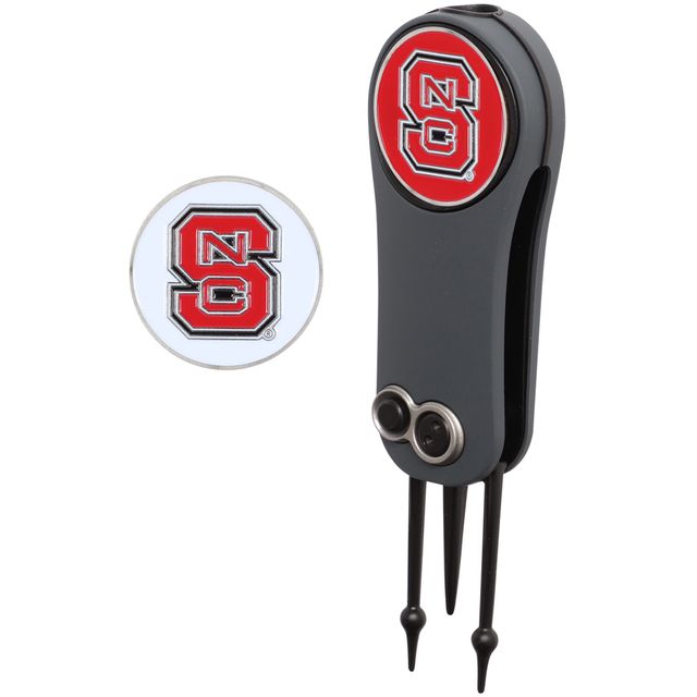 NC State Wolfpack Switchblade Outil de réparation et deux marqueurs de balle