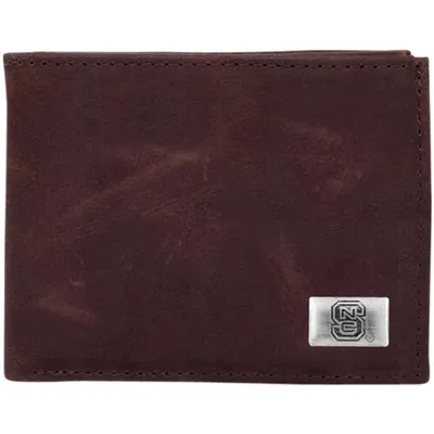 North Carolina State Wolfpack Leather Concho Billfold Wallet