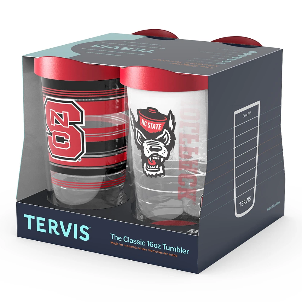 Tervis NC State Wolfpack Four-Pack 16oz. Classic Tumbler Set