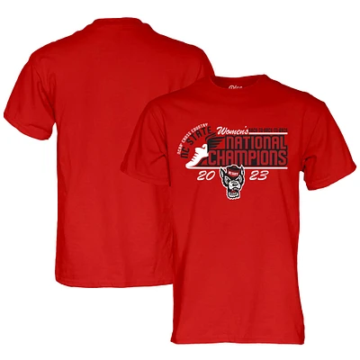 T-shirt unisexe bleu 84 rouge NC State Wolfpack 2023 NCAA Women's Cross Country National Champions