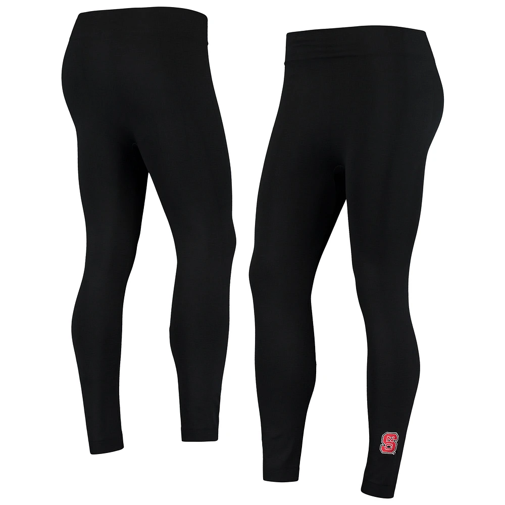 Legging polaire ZooZatz noir NC State Wolfpack pour femme