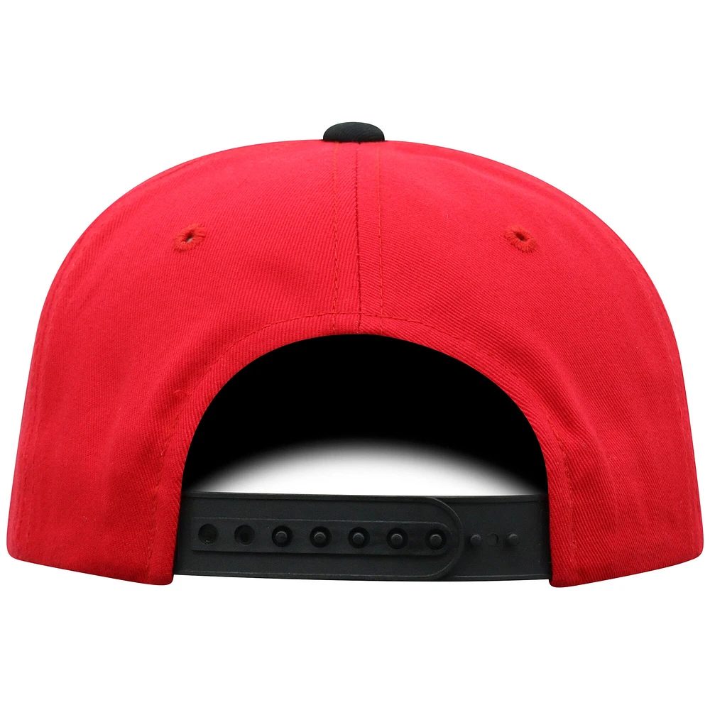 Youth Top of the World Red NC State Wolfpack Victory Maverick Snapback Hat