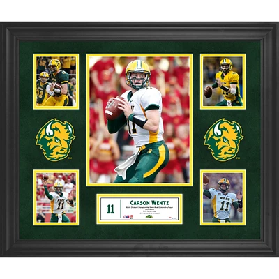 Carson Wentz North Dakota State Bison Framed 23" x 27" 5-Photo Collage