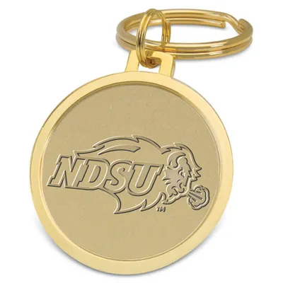 NDSU Bison Team Logo Split-Wire Key Ring - Gold