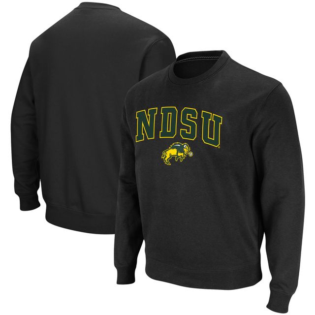 Colosseum Black NDSU Bison Arch & Logo Tackle Twill Pullover Homme