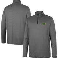 Men's Colosseum Charcoal NDSU Bison Logo Quarter-Zip Windshirt