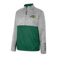 Men's Colosseum Gray NDSU Bison John Half-Zip Jacket