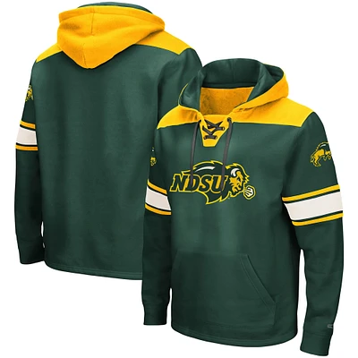 Sweat à capuche lacets NDSU Bison 2.0 vert Colosseum pour hommes