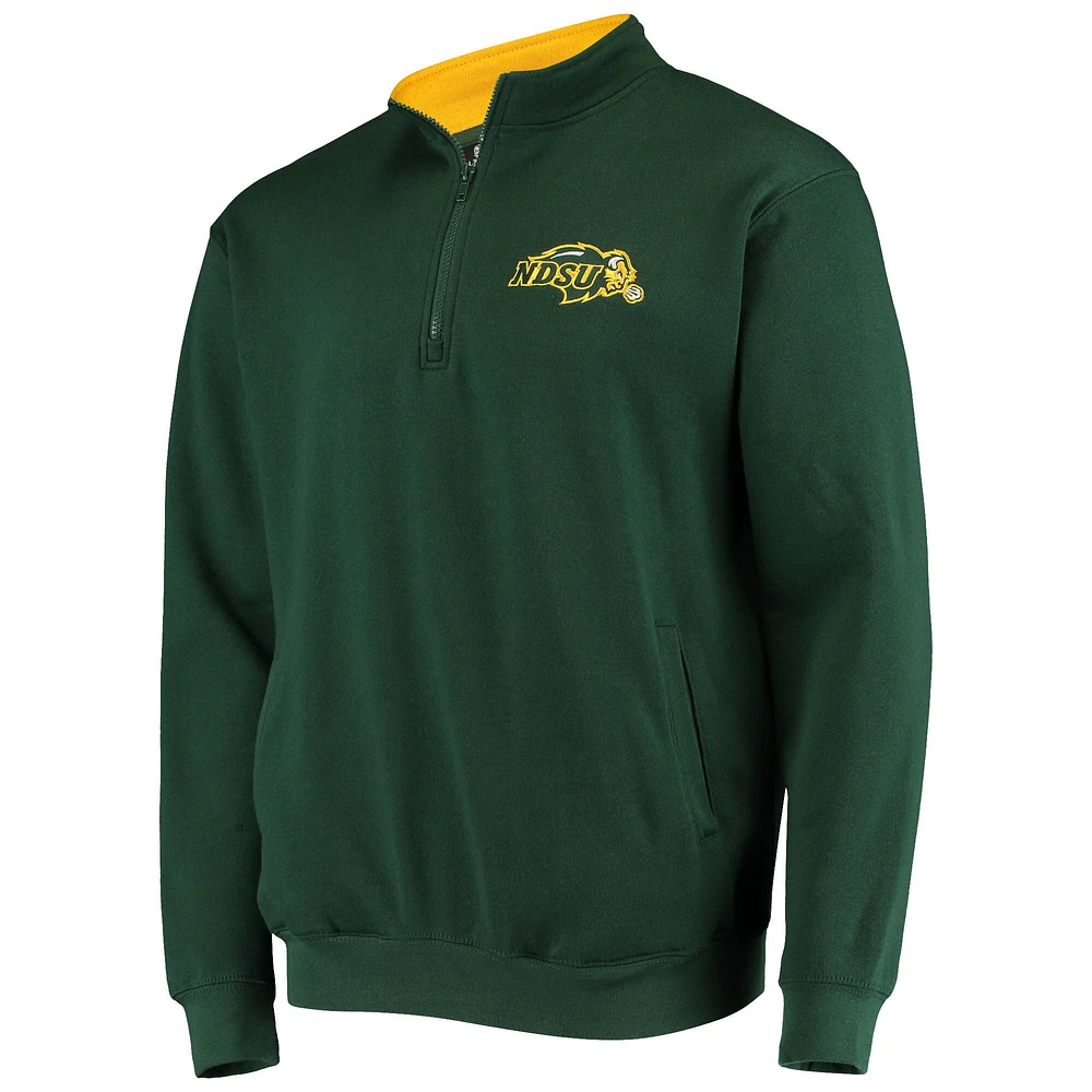 Veste Colosseum Green NDSU Bison Tortugas Logo Quarter-Zip pour homme