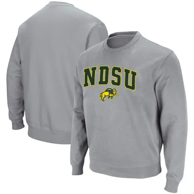 Colosseum Gris chiné NDSU Bison Arch & Logo Tackle Twill Pullover pour homme