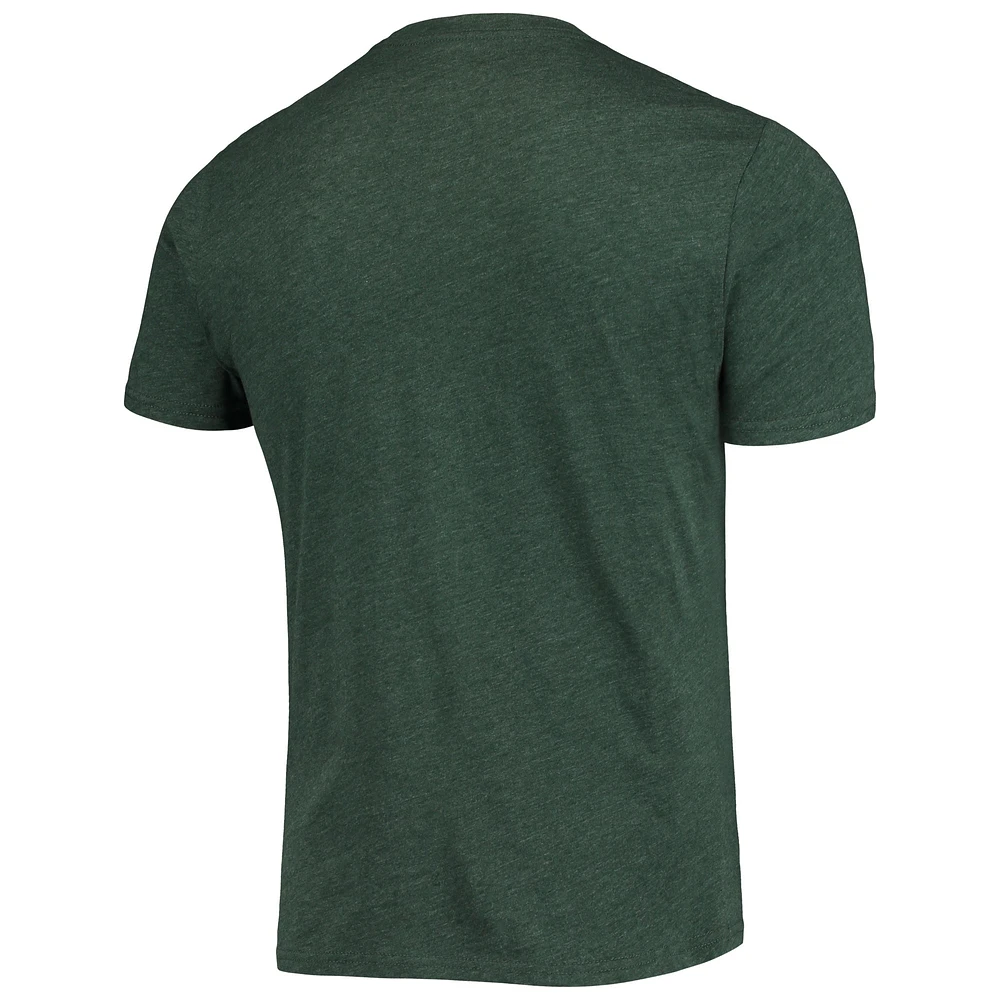 Men's Concepts Sport Heathered Charcoal/Green NDSU Bison Meter T-Shirt & Pants Sleep Set