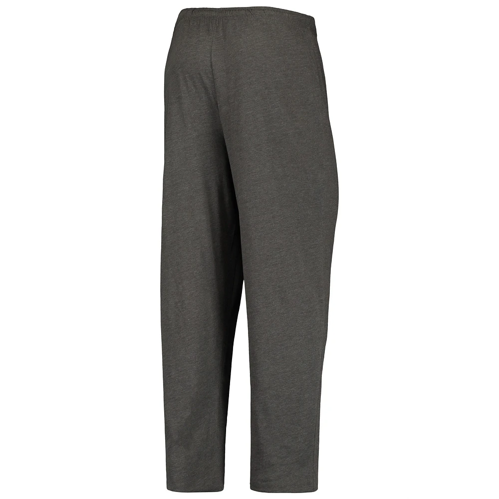Men's Concepts Sport Heathered Charcoal/Green NDSU Bison Meter T-Shirt & Pants Sleep Set