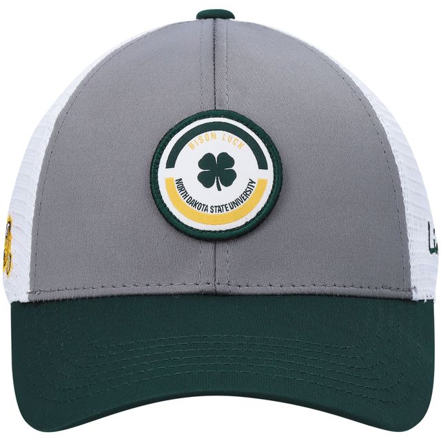 Casquette snapback NDSU Bison Motto Trucker vert/gris pour homme