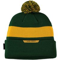 Men's Nike Green NDSU Bison Logo Sideline Cuffed Knit Hat with Pom