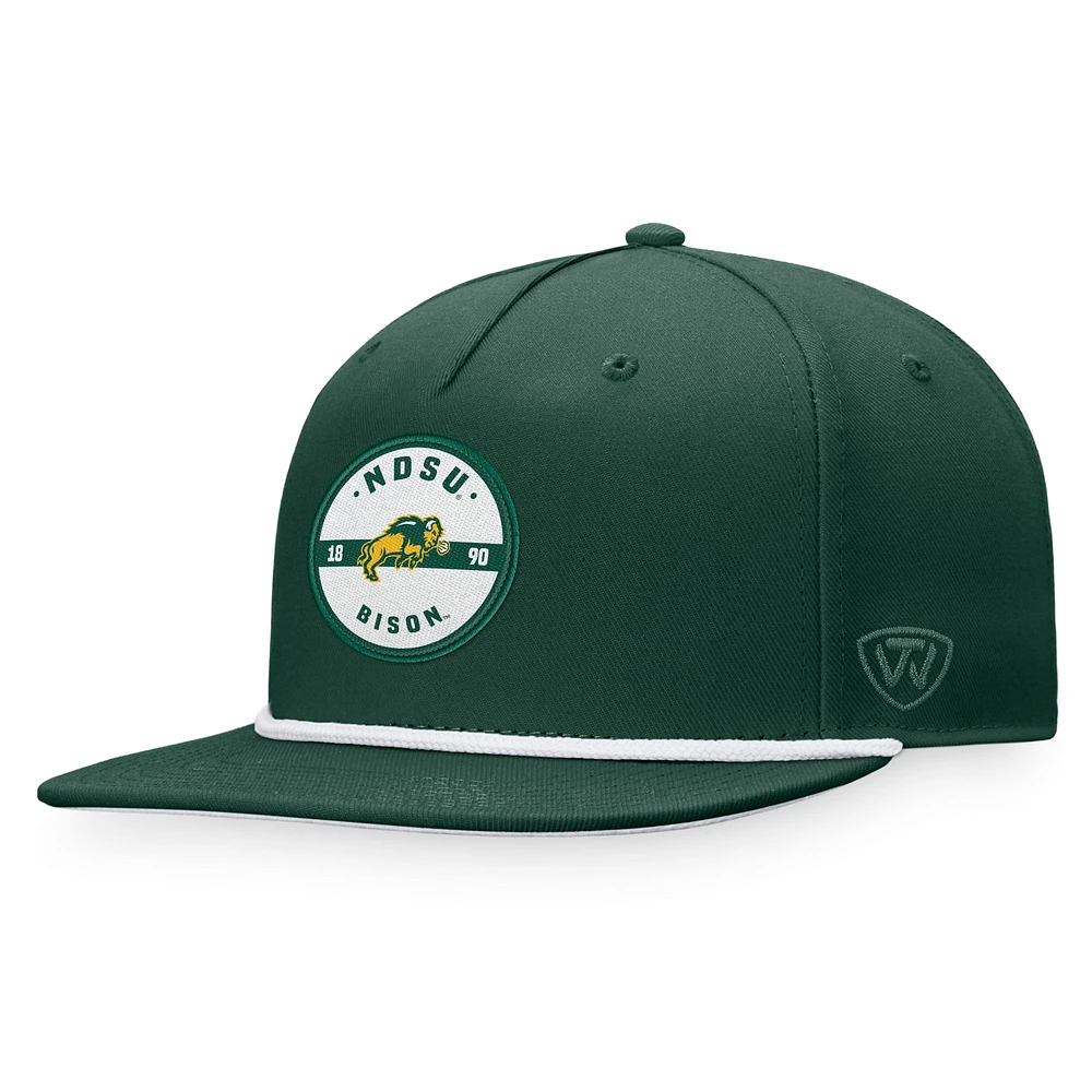 Men's Top of the World Green NDSU Bison Bank Hat