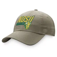 Casquette ajustable Top of the World kaki NDSU Bison Slice pour homme