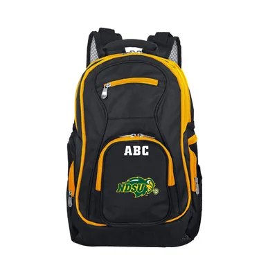 NDSU Bison MOJO Personalized Premium Color Trim Backpack - Black