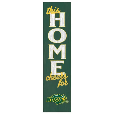NDSU Bison 12'' x 48'' This Home Leaning Sign